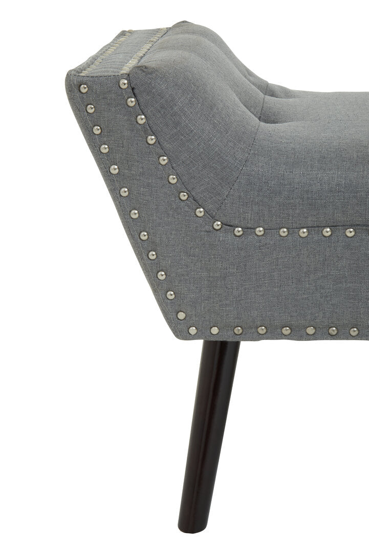 Alea Grey Fabric Bench - Canwell Interiors Limited - Xshowhome