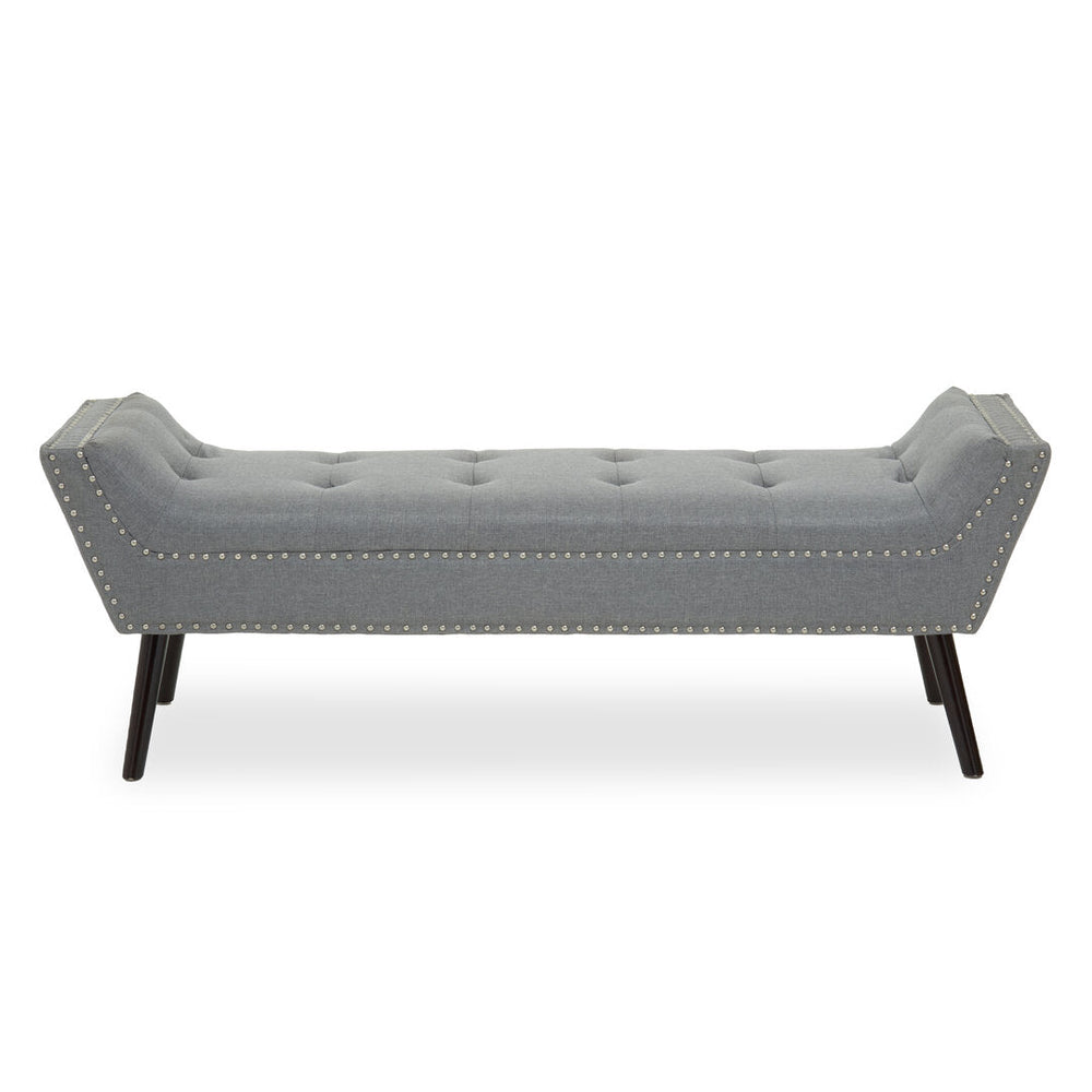 Alea Grey Fabric Bench - Canwell Interiors Limited - Xshowhome