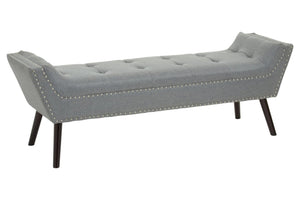 Alea Grey Fabric Bench - XShowhome Limited - Xshowhome