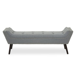 Alea Grey Fabric Bench - XShowhome Limited - Xshowhome