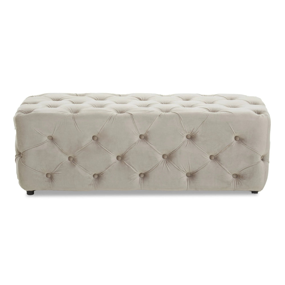 Alea Mink Velvet Button Tufted Bench - XShowhome Limited - Xshowhome