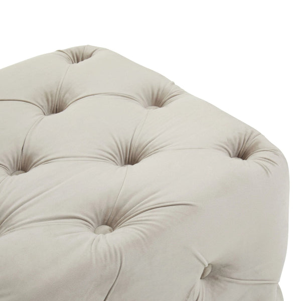 Alea Mink Velvet Button Tufted Bench - XShowhome Limited - Xshowhome