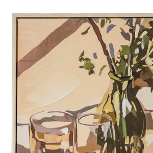 Alfresco Morning Hand Painted Canvas in Frame - XShowhome Limited - Hills