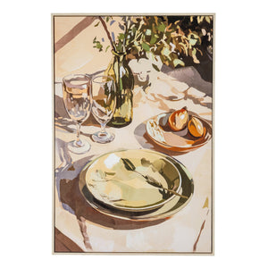 Alfresco Morning Hand Painted Canvas in Frame - XShowhome Limited - Hills