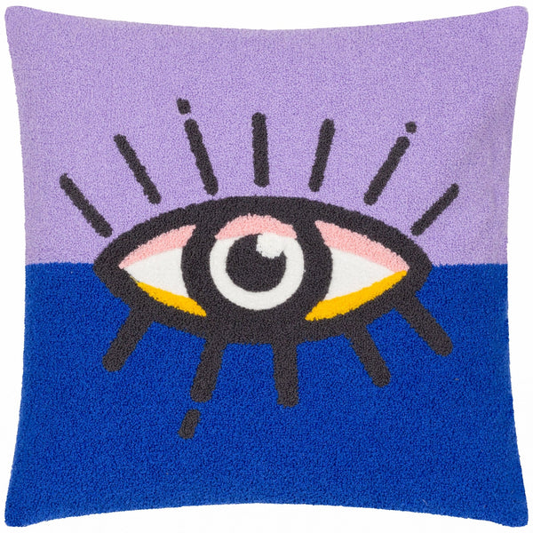 All Eyes on You 45x45 Feather Filled Cushion Lilac & Blue - Canwell Interiors Limited - Riva