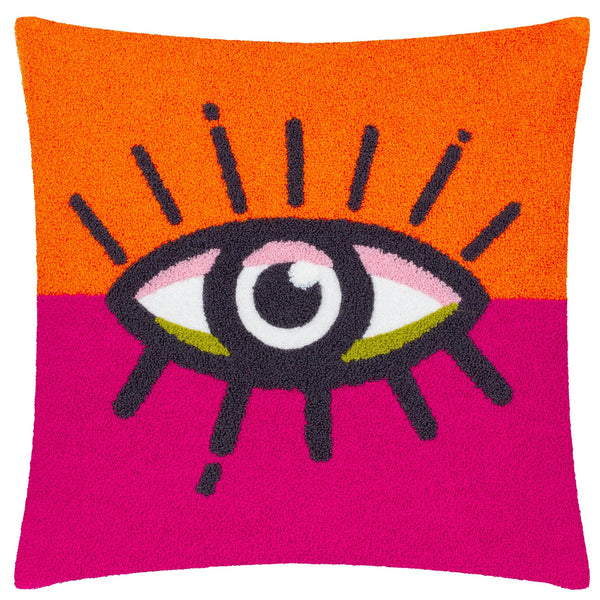 All Eyes on You 45x45 Feather Filled Cushion Orange & Pink - Canwell Interiors Limited - Riva
