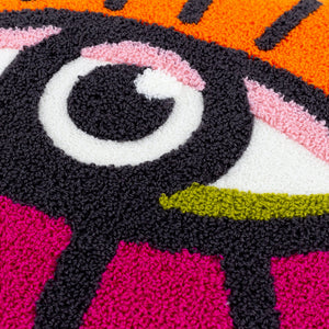 All Eyes on You 45x45 Feather Filled Cushion Orange & Pink - Canwell Interiors Limited - Riva