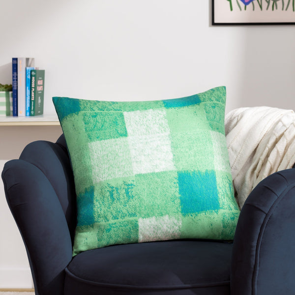 Alma 50x50 Feather Filled Cushion Green - Canwell Interiors Limited - Riva
