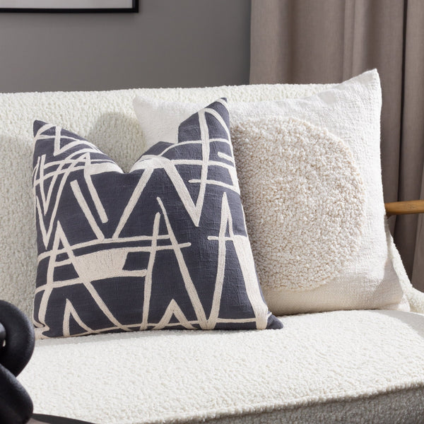 Almo 50x50 Feather Filled Cushion Ecru - XShowhome Limited - Riva