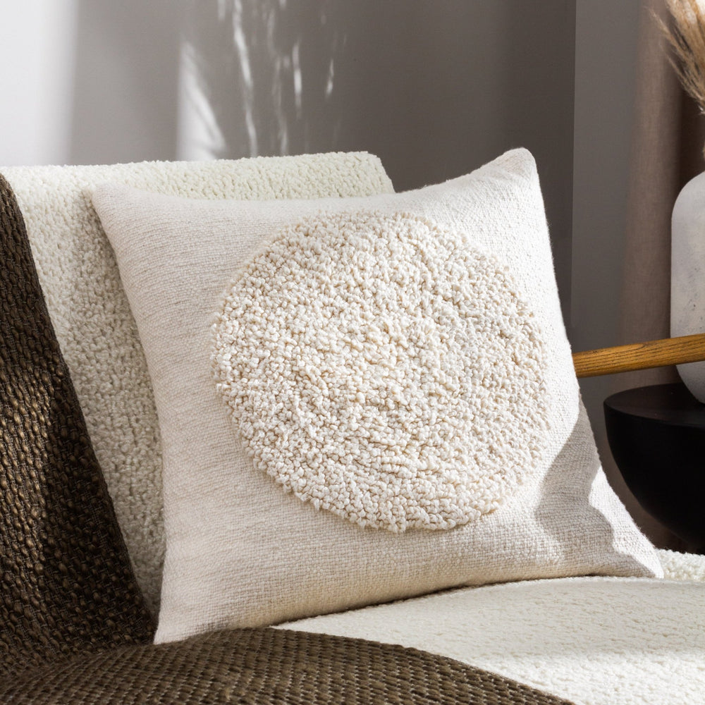 Almo 50x50 Feather Filled Cushion Ecru - Canwell Interiors Limited - Riva