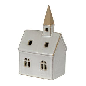 Alora Ceramic Church With LED Light - Canwell Interiors Limited - Hills