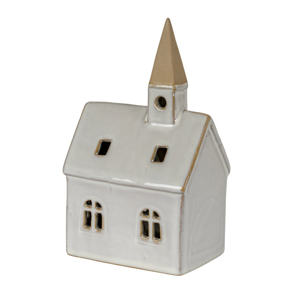 Alora Ceramic Church With LED Light - Canwell Interiors Limited - Hills