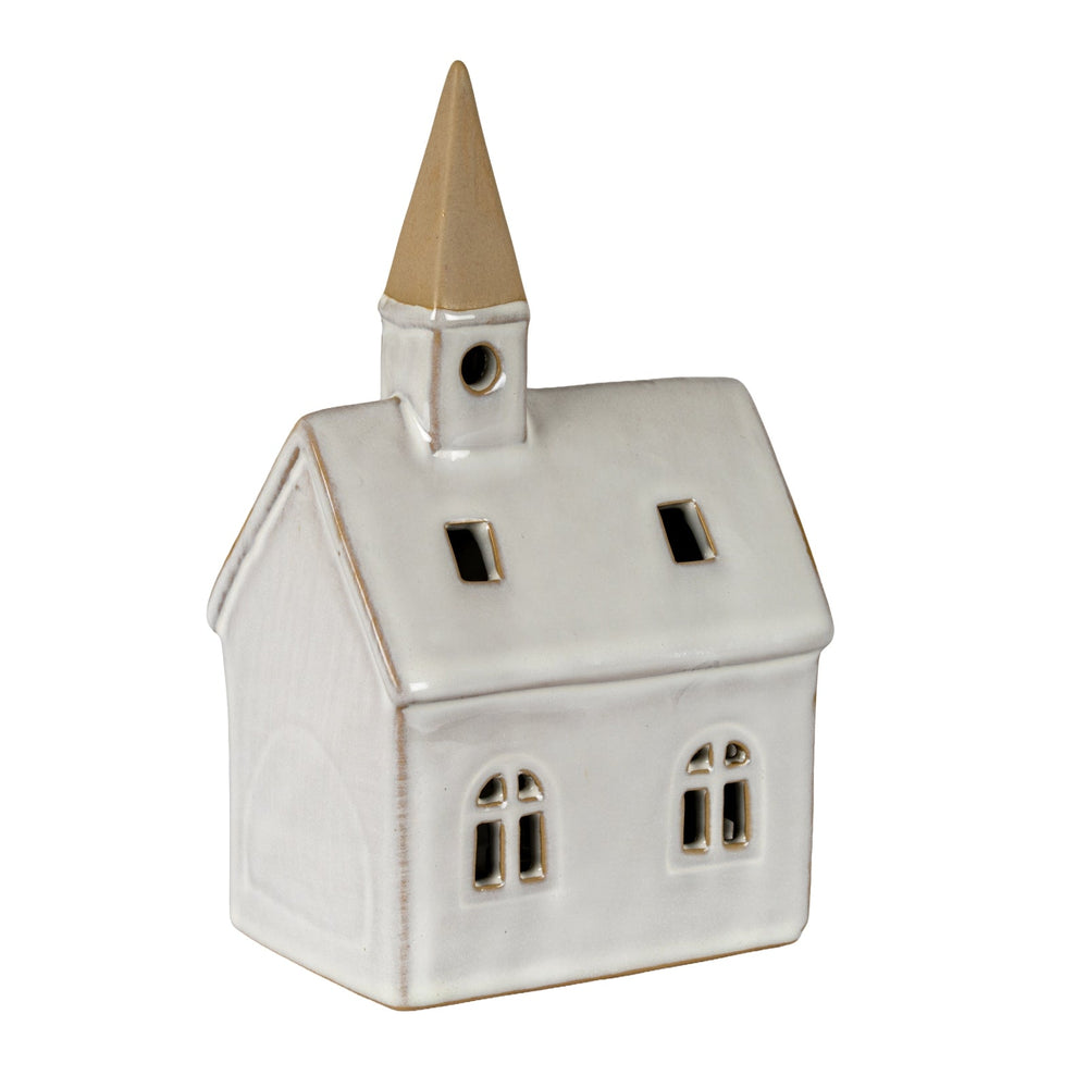 Alora Ceramic Church With LED Light - Canwell Interiors Limited - Hills