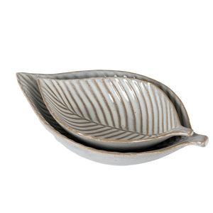 Alora Ceramic Elm Leaf Large Dish - Canwell Interiors Limited - Hills