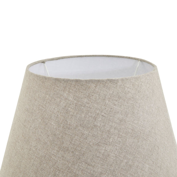 Amalfi Grey Candlestick Table Lamp with Linen Shade - Canwell Interiors Limited - Hills