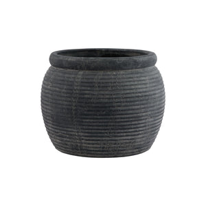 Amalfi Grey Rimmed Plant Pot - Canwell Interiors Limited - Hills