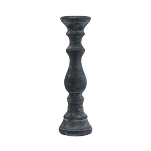 Amalfi Large Grey Column Candle Holder - Canwell Interiors Limited - Hills