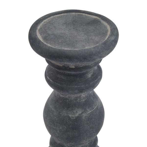 Amalfi Small Grey Column Candle Holder - Canwell Interiors Limited - Hills