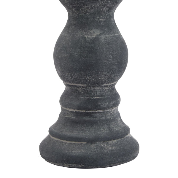 Amalfi Small Grey Column Candle Holder - Canwell Interiors Limited - Hills