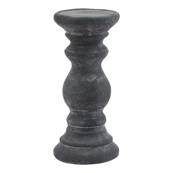 Amalfi Small Grey Column Candle Holder - Canwell Interiors Limited - Hills