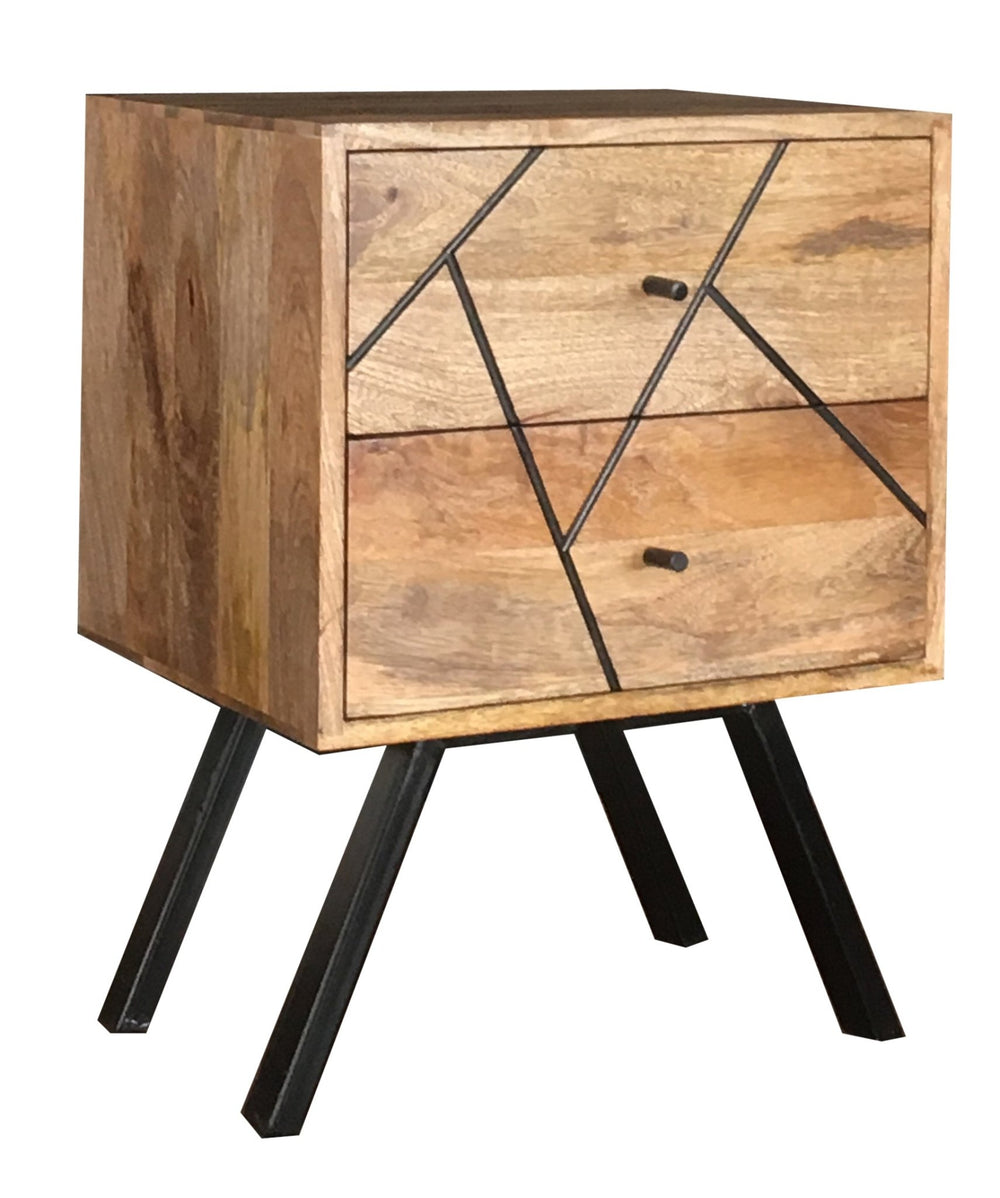 Amar 2 Drawer Bedside - Canwell Interiors Limited - Xshowhome