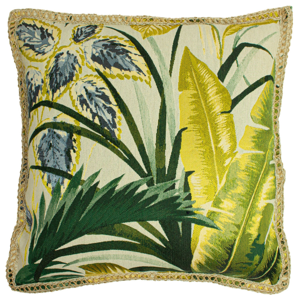 Amazonia 50x50 Feather Filled Cushion Green - Canwell Interiors Limited - Riva