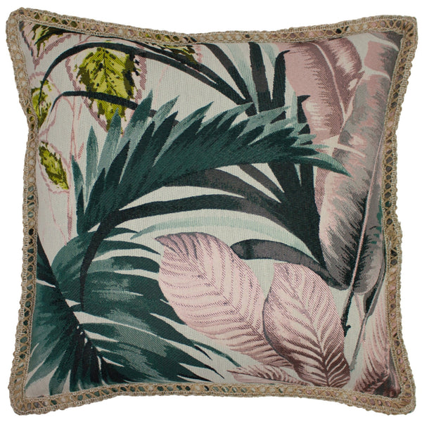Amazonia 50x50 Feather Filled Cushion Pink - Canwell Interiors Limited - Riva