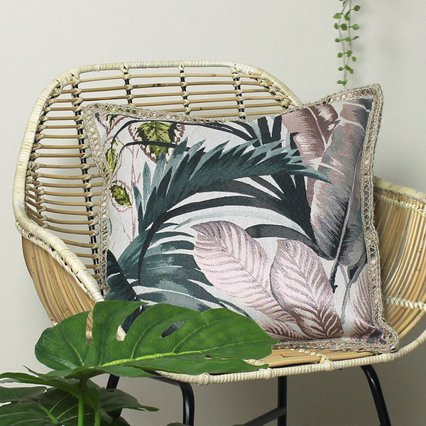 Amazonia 50x50 Feather Filled Cushion Pink - Canwell Interiors Limited - Riva