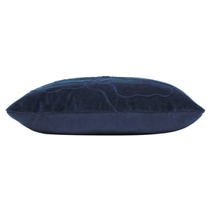 Angeles 45x45 Feather Filled Cushion Navy - Canwell Interiors Limited - Riva
