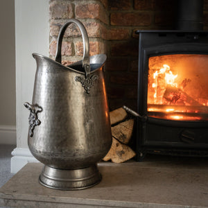 Antique Pewter Coal Bucket - Canwell Interiors Limited - Hills