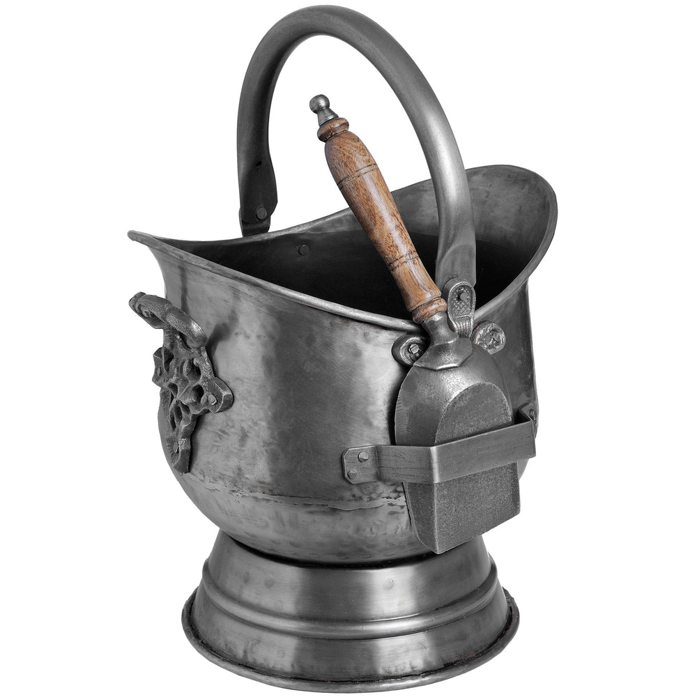 Antique Pewter Coal Bucket with Shovel - XShowhome Limited - Hills