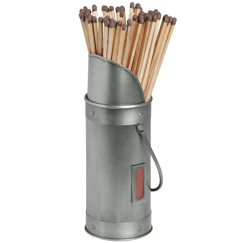 Antique Pewter Match Holder with 60 Matches - XShowhome Limited - Hills