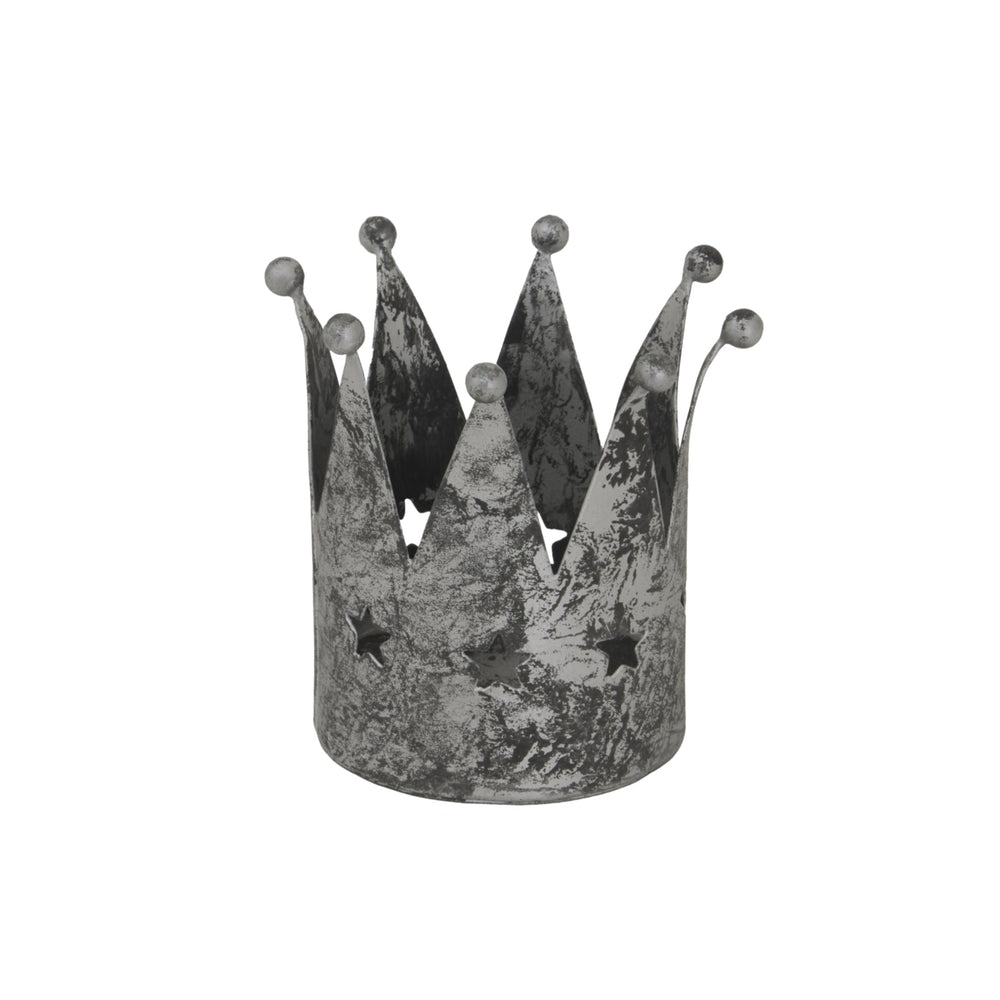 Antique Silver Crown Tealight Holder - XShowhome Limited - Hills