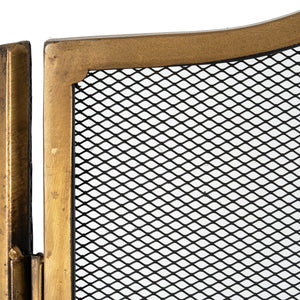 Antiqued Brass Fire Screen - Canwell Interiors Limited - Hills