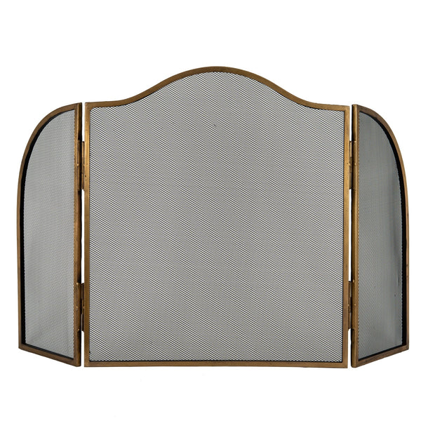 Antiqued Brass Fire Screen - Canwell Interiors Limited - Hills
