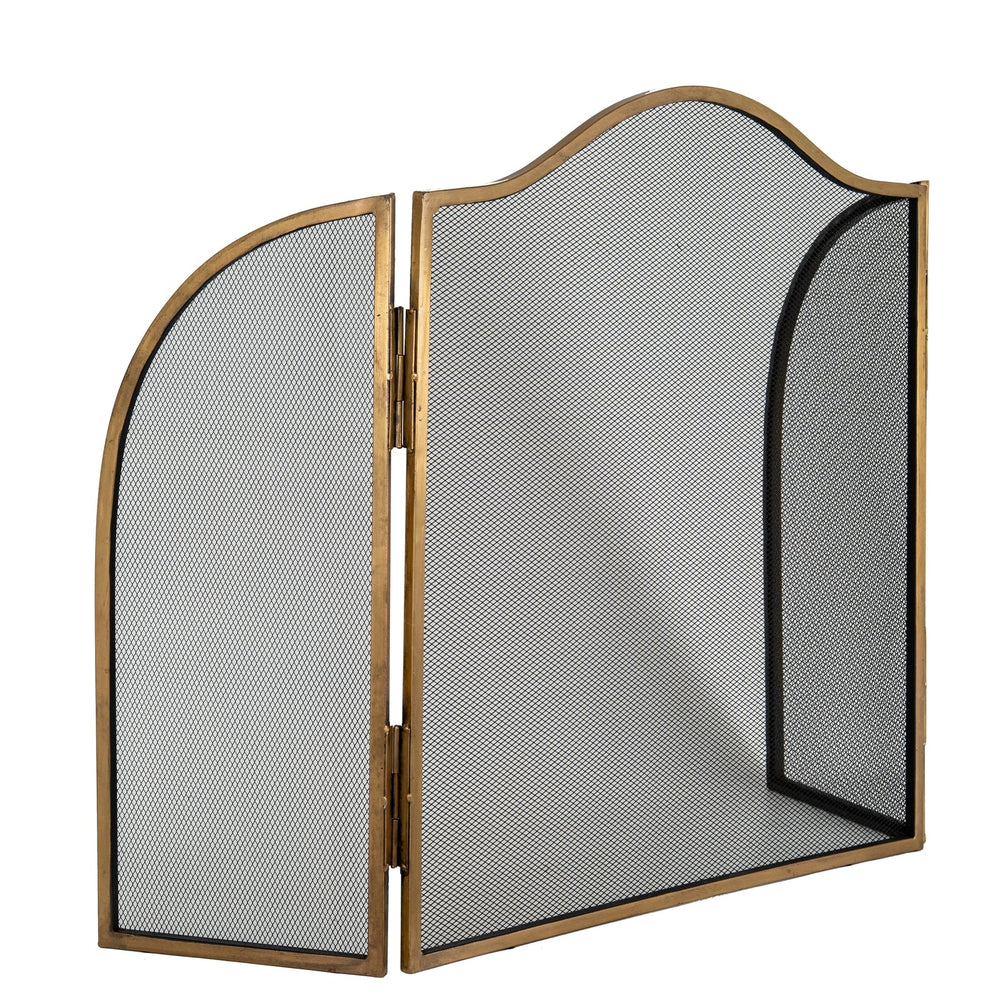 Antiqued Brass Fire Screen - Canwell Interiors Limited - Hills