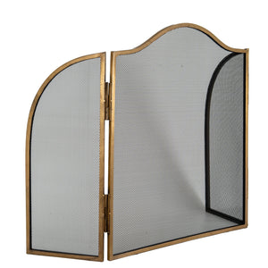 Antiqued Brass Fire Screen - Canwell Interiors Limited - Hills