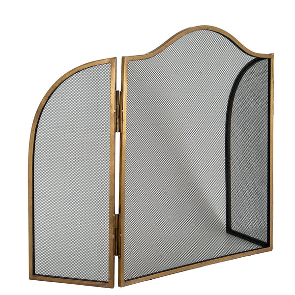 Antiqued Brass Fire Screen - Canwell Interiors Limited - Hills