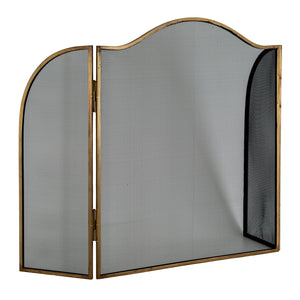 Antiqued Brass Large Fire Screen - Canwell Interiors Limited - Hills