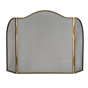 Antiqued Brass Large Fire Screen - Canwell Interiors Limited - Hills