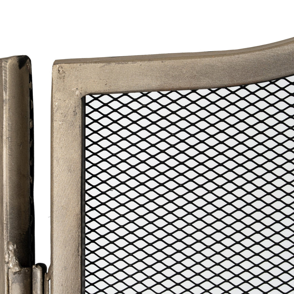 Antiqued Silver Fire Screen - Canwell Interiors Limited - Hills
