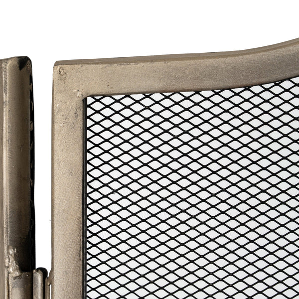 Antiqued Silver Fire Screen - Canwell Interiors Limited - Hills