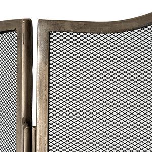 Antiqued Silver Large Fire Screen - Canwell Interiors Limited - Hills