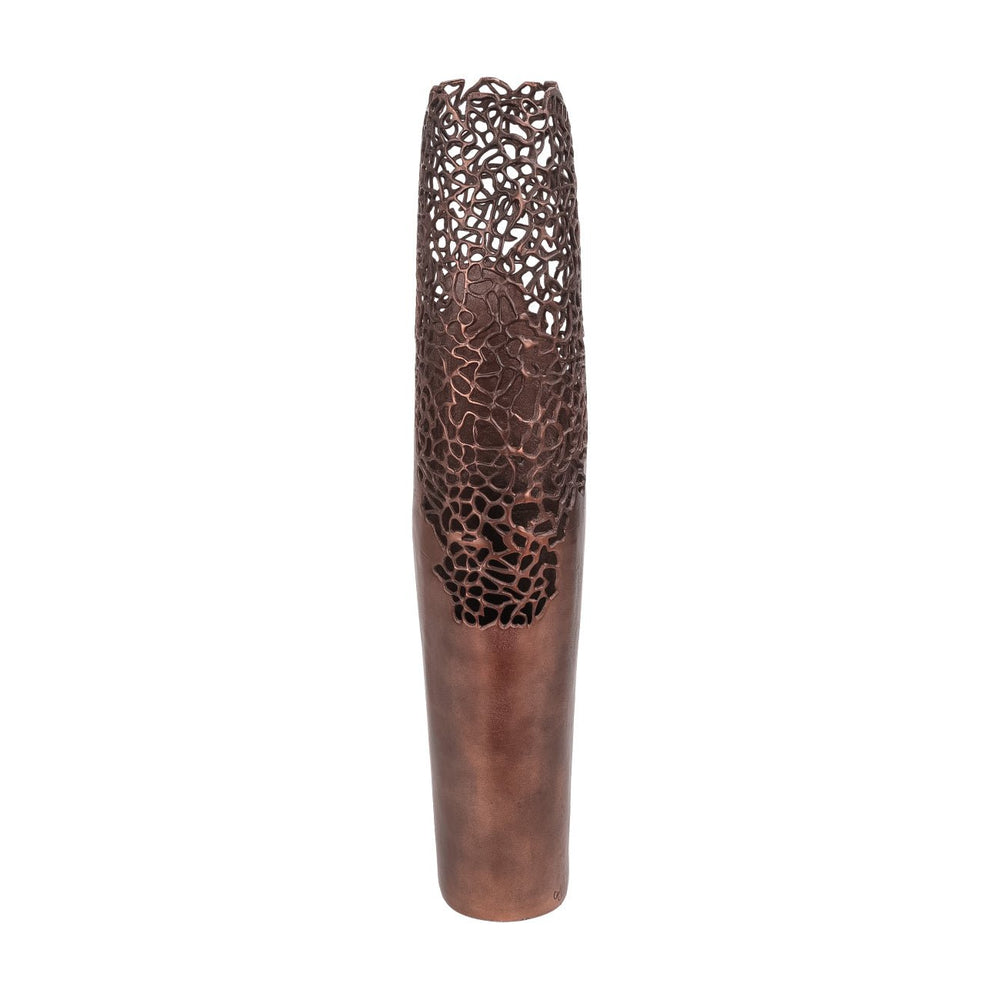 Apo Coral Raw Bronze Aluminium Large Vase - XShowhome Limited - Libra