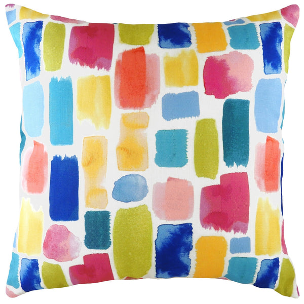 Aquarelle Dash 43x43 Feather Filled Cushion - Canwell Interiors Limited - Riva
