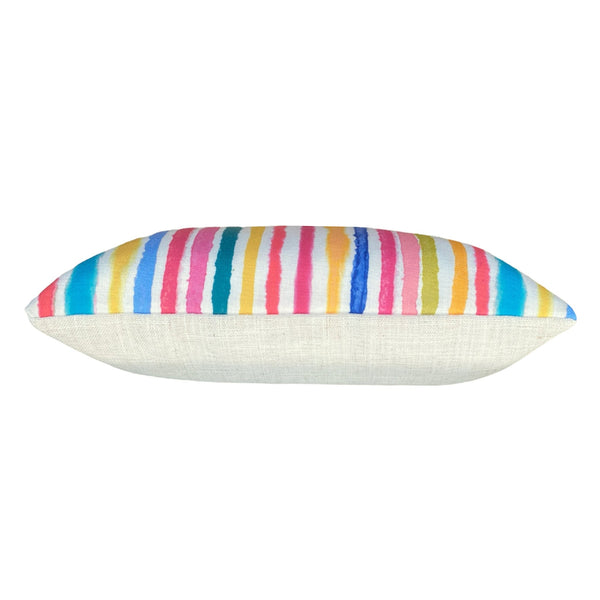 Aquarelle Stripe 43x33 Feather Filled Cushion - Canwell Interiors Limited - Riva