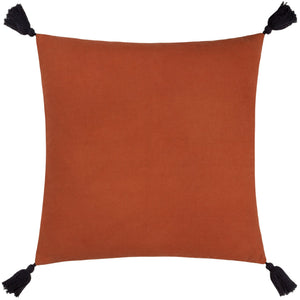 Aquene 50x50 Feather Filled Cushion Brick/black - Canwell Interiors Limited - Riva