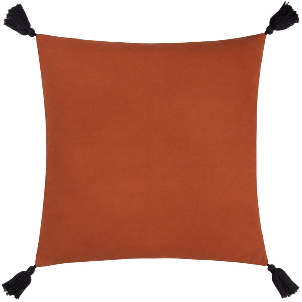Aquene 50x50 Feather Filled Cushion Brick/black - Canwell Interiors Limited - Riva