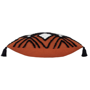 Aquene 50x50 Feather Filled Cushion Brick/black - Canwell Interiors Limited - Riva
