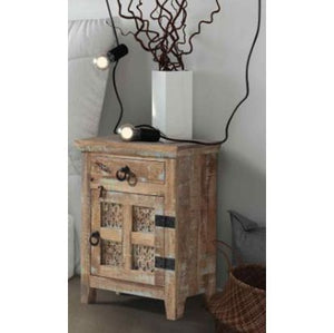 Aravali Bedside Table Right ( Ara - 208 - R) - Canwell Interiors Limited - Jaipur